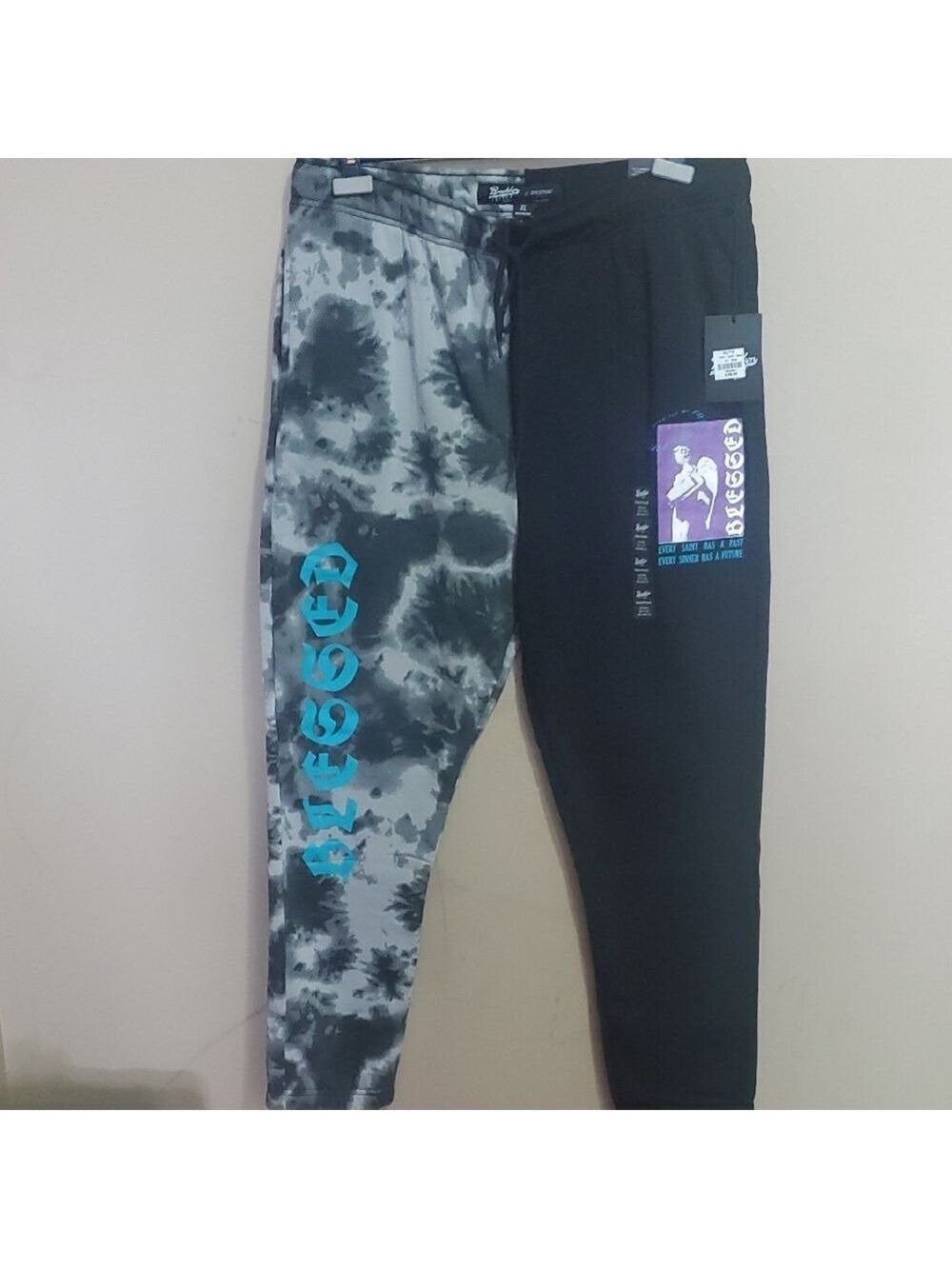 Brooklyn Cloth Black and Tie-Dye Joggers XL